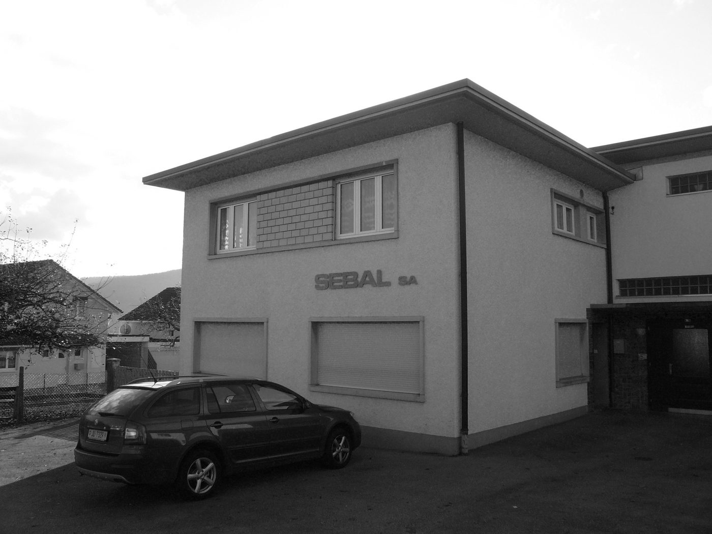 La deuxième usine de Sébal, en noir et blanc